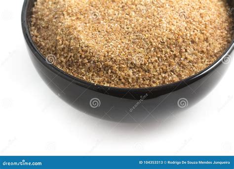 Ground Wheat For A Kibbeh In A Bowl Trigo Para Quibe Stock Image