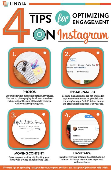 [infographic] 4 Tips For Optimizing Engagement On Instagram Linqia