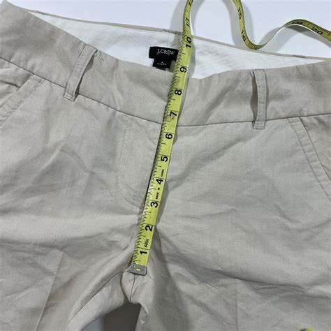 J Crew City Fit Cropped Pants Light Beige Size Cuffed Ebay