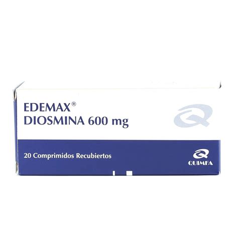 Edemax Diosmina Mg Caja De Comprimidos Recubiertos