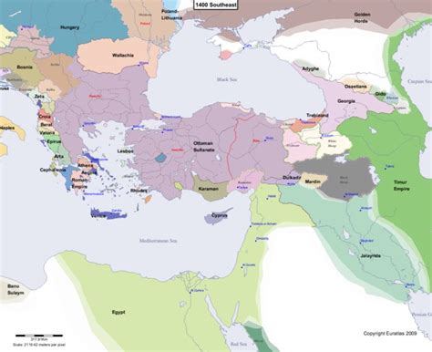 Euratlas Periodis Web Map Of Europe 1400 Southeast