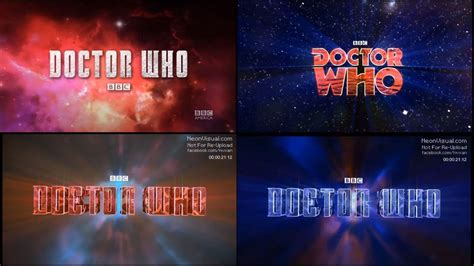 Doctor Who Title Sequence Neonvisual Evolution Notice The Tweaks And