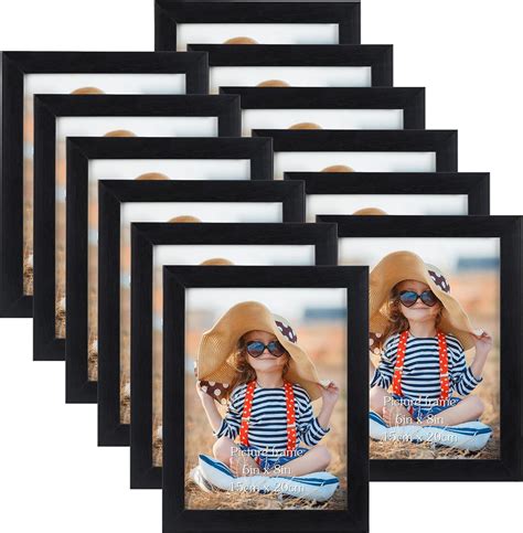 Exyglo Black X Photo Frame Set Of Display X Inch Picture For