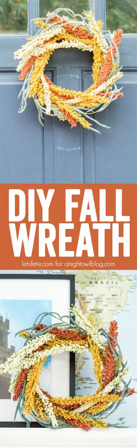 Easy Diy Fall Wreath A Night Owl Blog