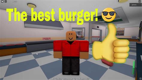 How To Make The Best Burger In Roblox Cook Burgers Youtube