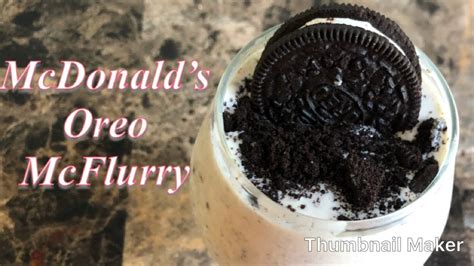 McDonald’s Oreo McFlurry Recipe - YouTube