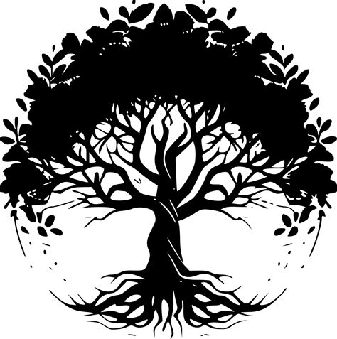 Tree Of Life Minimalist And Flat Logo Vector Illustration