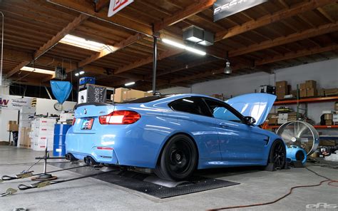 Yas Marina Blue BMW F82 M4 Akrapovic Downpipe Installati Flickr