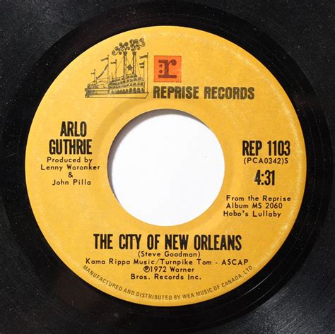 Arlo Guthrie – The City Of New Orleans (1972, Vinyl) - Discogs