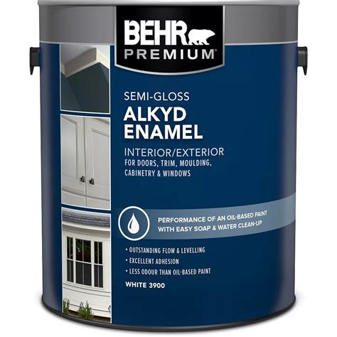 Behr Alkyd Semi Gloss Enamel Paint Dry Time View Painting