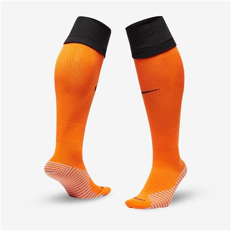 Nike Netherlands 2020 Stadium Home Sock Safety Orangeblackblack