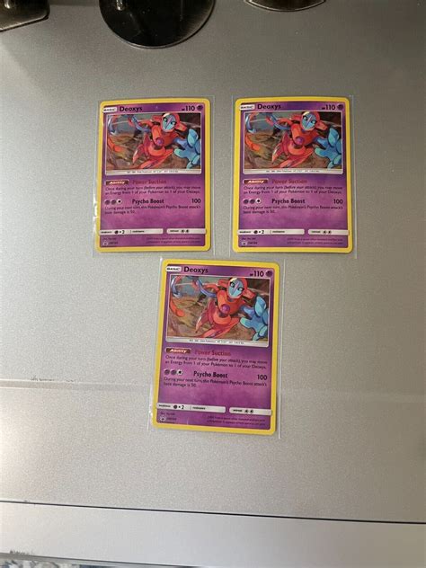 Pokemon Card Deoxys Holo Promo Sm164 Nm X3 Values Mavin