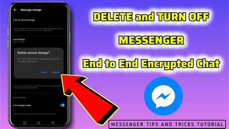 Paano Mag Delete Ng End To End Encrypted Chat YouTube