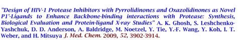 Purdue Chemistry The Ghosh Laboratory Hiv Aids Research