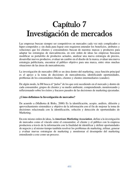 Pdf Investigaci N De Mercados Conceptos Y Reactivos