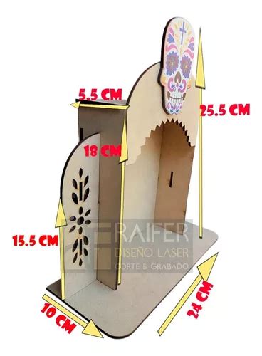 Altar Nicho D A De Muertos De Madera Mdf Mm Y Vinil Pzas En Venta