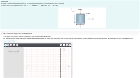 Solved Learning Goal To Use Mohrs Circle To Determine The