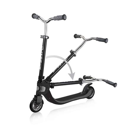Globber Flow 125 Foldable Scooter Black Grey