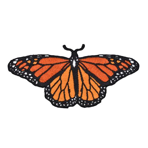 Monarch Butterfly Embroidered Iron On Patch Clayton Jewelry Labs