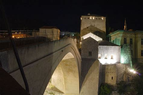 HD wallpaper: Mostar, Bosnia and Herzegovina, old bridge, night, Never ...