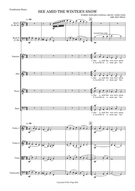 See Amid The Winter S Snow SATB String 4tet And Flexible Woodwind