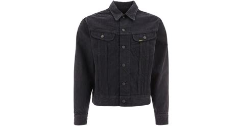 Rrl Worn In Black Trucker Jacket For Men Lyst