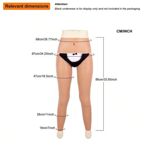 1pc Silicone Full Length Pants And Body Shaper For Men Transforming Into