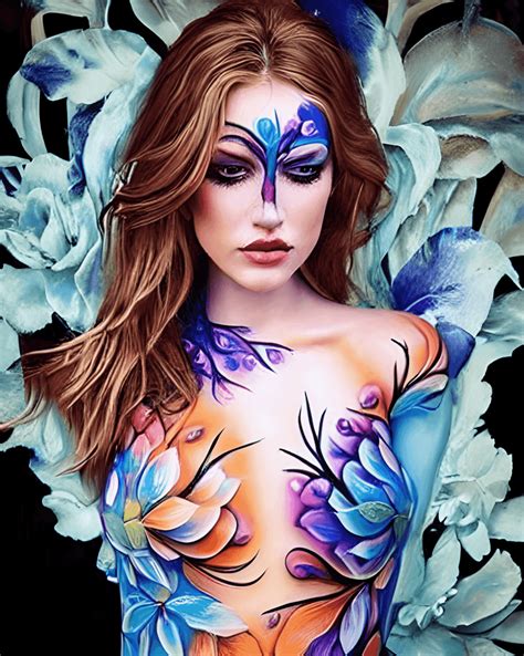 body paint worn  picts inspired  blue hue codycross  pete otter