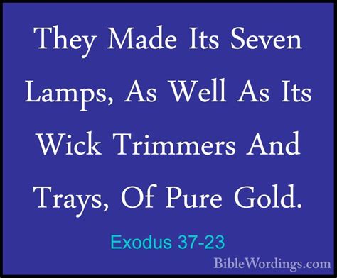 Exodus 37 - Holy Bible English - BibleWordings.com