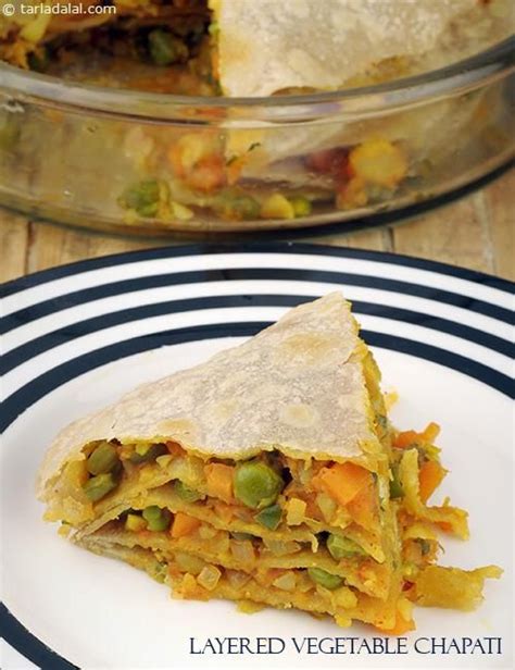 layered vegetable chapatis recipe  mixed veggies  cashewnuts