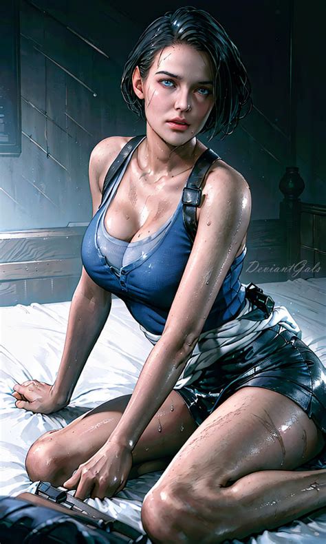 Jill struggles for restful slumber by DeviantGals on DeviantArt