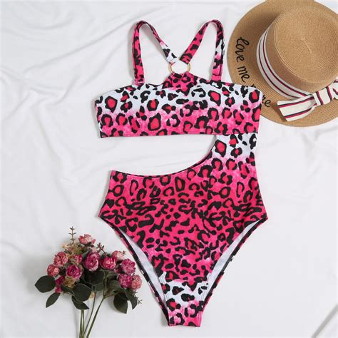Leopard Printed Sexy Women One Piece Bikini Swimsuit Bikini And Swimwear Price