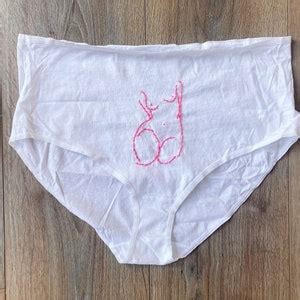 Nude Female Body Line Art Female Nude Statue Embroidery Custom Embroidered Lingerie Womens