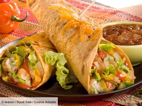 Burritos Au Poulet Riz Et L Gumes La Mexicaine Facile D Couvrez