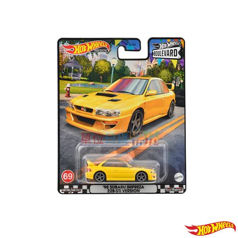 單位日貨 風火輪 日本正版 Hot Wheels Boulevard林蔭大道 速霸陸IMPREZA B STI 蝦皮購物