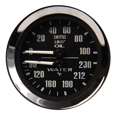 Oil Pressure Water Temperature Dual Gauge