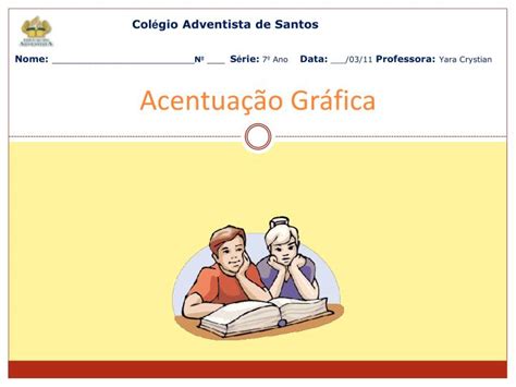 PPT Acentuação Gráfica PowerPoint Presentation free download ID