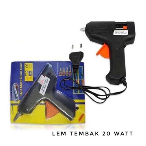 Promo Pistol Lem Tembak Kecil Watt Hot Melt Glue Gun Lem Tempak Home Diskon Di Seller