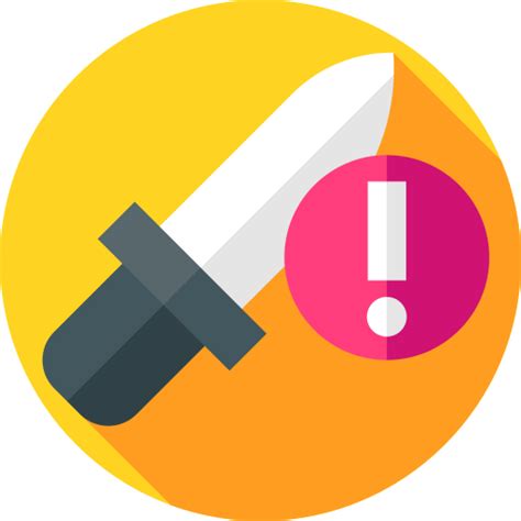 sharp object flat circular flat icon