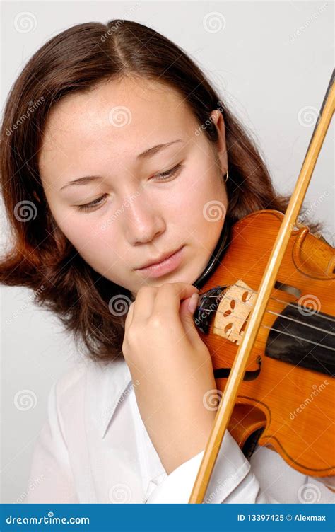 Tuning violin stock image. Image of adjusting, isolated - 13397425