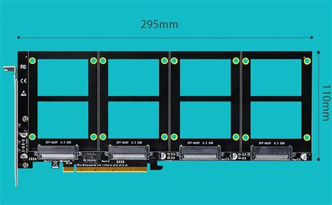 Glotrends Pu Quad U Ssd To Pcie X Adapter Without Pcie