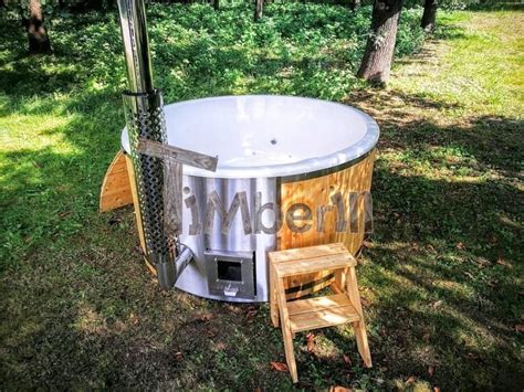 Hot Tub Pot Badefass Mit Sprudel Massaged Sen Timberin