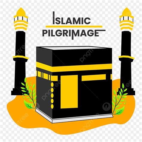 Kaba Clipart Vector Islamic Pilgrimage With Kaba Illustration And Twin