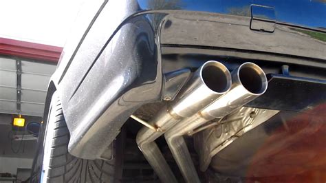 Bmw M E Custom Straight Pipes From Cat Back Youtube