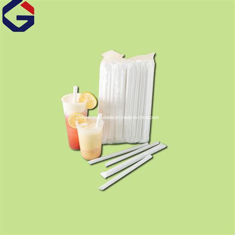 Corn Starch Biodegradable Non Plastic Drinking Straw Compostable