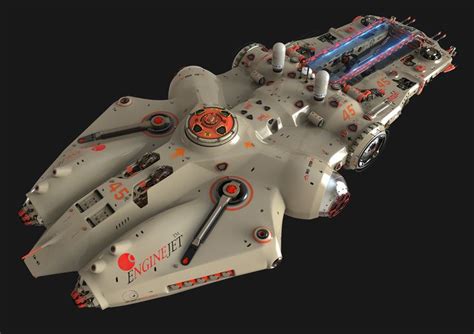 Concept Spaceship For Game Oshanin Dmitriy