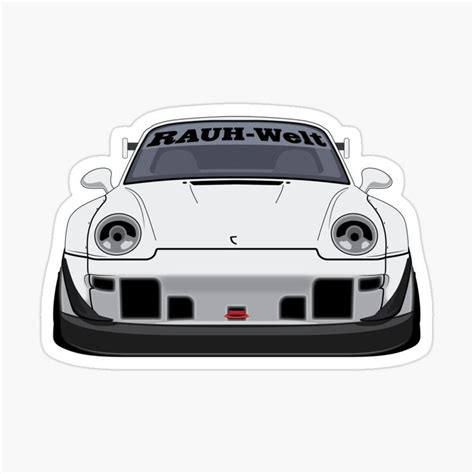 White RWB RAUH Welt By Paolovdesigns Redbubble Rwb Celebrate Black