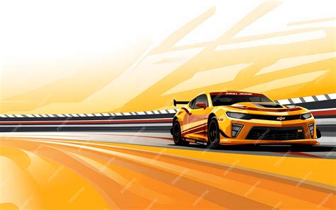 Premium AI Image | Colorful Illustration nascar race car sports background