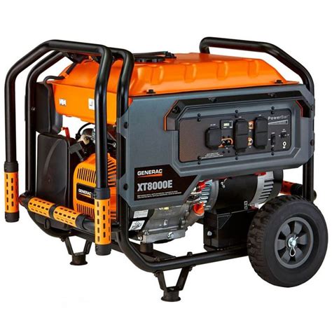 Generac Xt 8000 Watt Portable Generator With Electric Start Portable