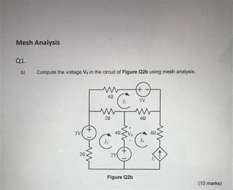 Solved B Compute The Voltage V0 In The Circuit Of Figure Chegg